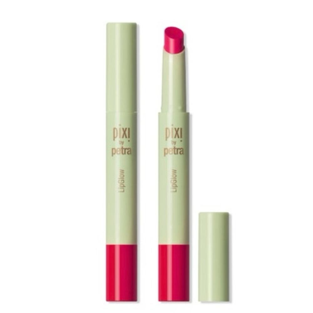 NEW Pixi LipGlow Tinted Lip Balm Ruby Dark Pink Shea Mango Glossy Hydrating
